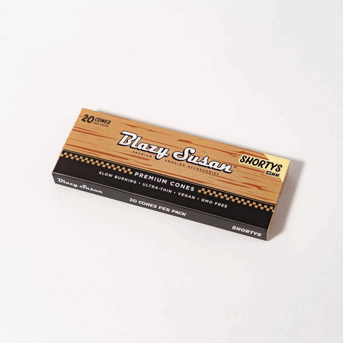 Caja con 20 Conos Sin Blanquear de 53mm (Shortys) Blazy Susan