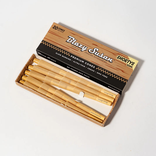 Caja con 20 Conos Sin Blanquear de 53mm (Shortys) Blazy Susan