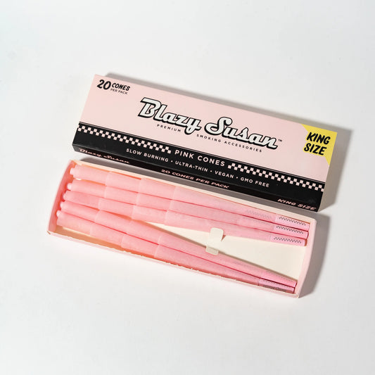 Caja con 20 Conos Rosas King Size Blazy Susan