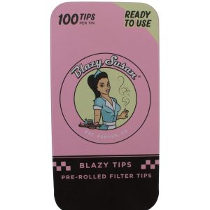 Caja con 100 Filtros Rosas Prerolados Blazy Susan